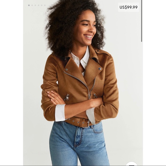 Mango suede biker jacket - Picture 2 of 10